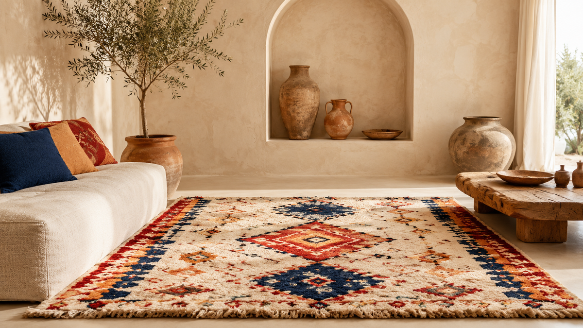 Vintage Moroccan Rug - Zayane